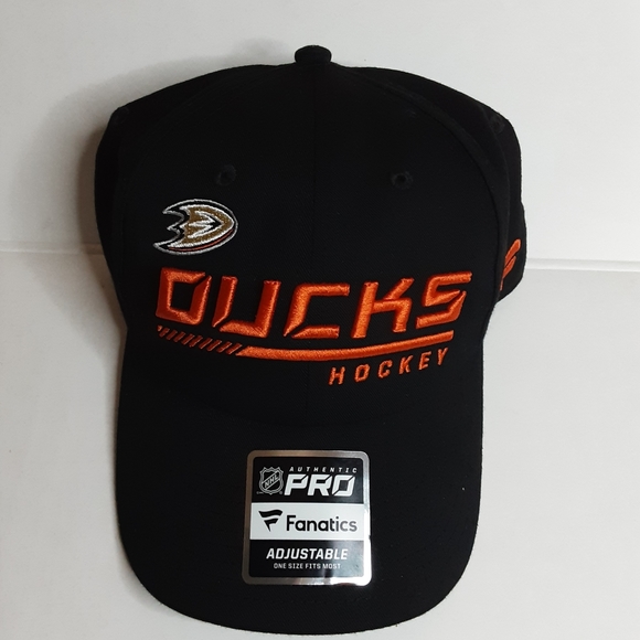 Anaheim Ducks Fanatics Branded Authentic Pro Adjustable Hat NWT - Picture 2 of 7